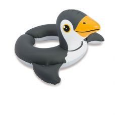 Надувной безразмерный круг Intex 59220 «Пингвин», 64 х 64 см
