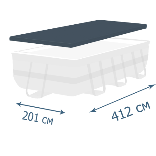Тент – чохол для каркасного басейну Bestway 58232, 412 х 201 см