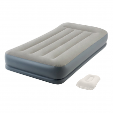 Надувне ліжко Intex 64116-2, 99 х 191 х 30 см, вбудований електронасос, подушка. Односпальна