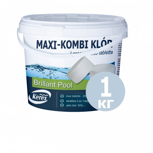 Таблетки для басейну MAX «Комбі хлор 3 в 1» Kerex 80002, 1 кг (Угорщина)