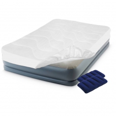 Надувне ліжко Intex 64118-3, 152 х 203 х 30 см, наматрацник, подушки. Двоспальна