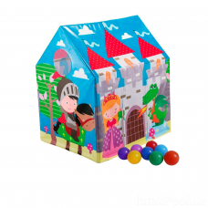 Дитячий ігровий будиночок Intex 45642-1 «Замок», 107 х 95 х 75 см, з кульками 10 шт