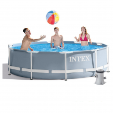 Каркасний басейн Intex 26702 - 3, 305 x 76 см (1 250 л/год, тент, підстилка)