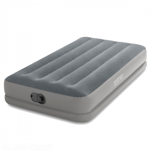 Надувне ліжко Intex 64112, 99 х 191 х 30 см, вбудований електронасос від USB. Односпальна