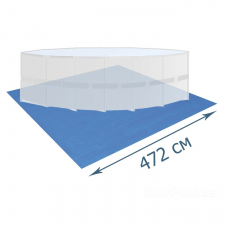 Підстилка для басейну Intex 28048, 472 х 472 см, квадратна