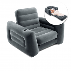 Надувне крісло Intex 66551, 224 х 117 х 66 см, чорне