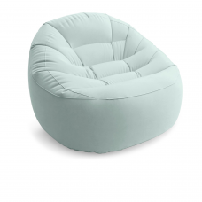 Надувне крісло Intex 68590, 112 х 104 х 74 см, сіро-блакитне