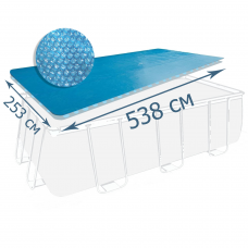 Теплозберігаюче покриття (солярна плівка) для басейну Intex 28016 (29026), 538 х 253 см (для басейнів 549 х 274 см)