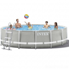 Каркасний басейн Intex 26720 - 1, 427 х 107 см (сходи, тент, підстилка)